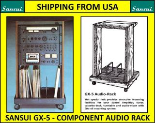 Sansui Gx - 5 Studio Grade Audio Rack Mount Au - 919 Amplifier Tuner Equalizer Phono