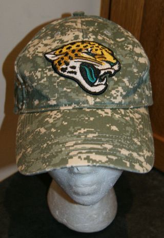 Jacksonville Jaguars Pixel Army Camo Hat Cap Patch Nfl