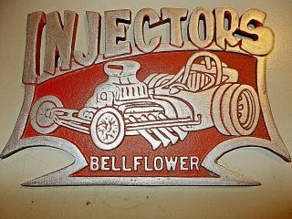 Car Club Plaque Injectors Bellflower Ca.  Ebay Motors Dragster Charged Ta T