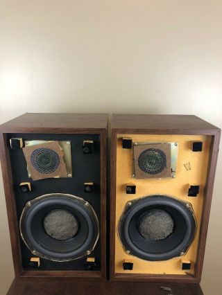 The Smaller Advent Loudspeakers Re - foamed Woofers Good Cabs See Video Demo ROCK 3