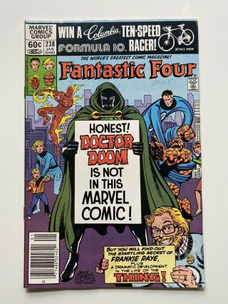 Fantastic Four 238 Dr.  Doom Frankie Raye Vintage Marvel Bronze Age