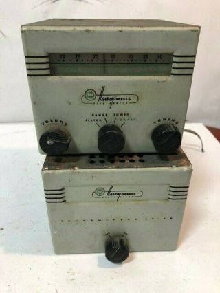 Vintage Harvey Wells At - 3 Transmitter & Ar - 3a Receiver Aircraft Radio Tube Type