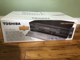 Toshiba W - 604 Vcr Video Cassette Recorder Vhs Tape Player Hi - Fi 4head