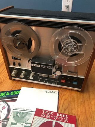 TEAC A - 2300S STEREO TAPE DECK REEL - TO - REEL - WITH INSTRUCTIONS 3