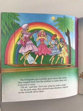 Vintage Jem Dance Club Magic Book A Golden Book 1986 Hasbro 2