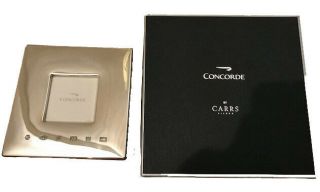 Concorde Hallmarked Silver Picture / Photo Frame By Carrs Of Sheffield 2003