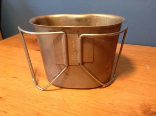 Vintage Us Military Metal Canteen Cup C.  M.  I.  Army Air Force Navy Marine Corps