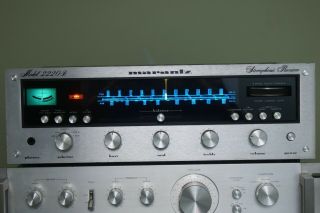 Marantz 2220b Stereophonic Receiver.  Serviced Recapped Led Bulbs.  Please Read