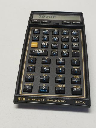 Hewlett Packard Hp - 41cx Scientific Calculator Case,  Box,  Manuals,  Overlays