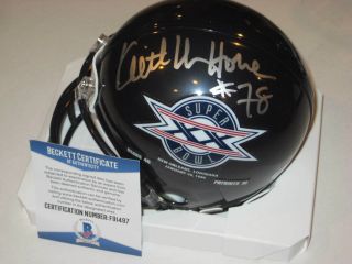 Keith Van Horne (bears) Signed Bowl Xx Mini - Helmet,  Beckett