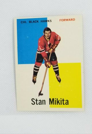 Stan Mikita - Rookie - 1960/61 - Topps - Nhl - Chicago Black Hawks - 14