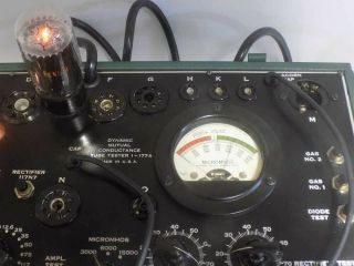 BEST I ' VE EVER SEEN MILITARY I - 177 TRANSCONDUCTANCE TUBE TESTER FOR EARLY TUBES 2