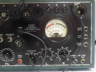 BEST I ' VE EVER SEEN MILITARY I - 177 TRANSCONDUCTANCE TUBE TESTER FOR EARLY TUBES 3