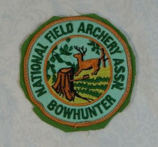 Vintage Nfaa National Field Archery Association Archery Bowhunter Patch