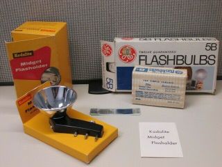 Vintage Kodak Kodalite Midget Flasholder Flash Accessory For Brownie,