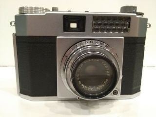 Vintage Olympus Wide - E Camera W/35mm F3.  5 Lens And Uv Filter