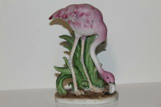 Vintage Lefton Pink Flamingo Bird Figurine Japan Ceramic Handpainted Kw657