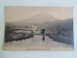 Old Vintage Postcard View Of Fuji Mt.  From Suzukawa,  Japan Unposted