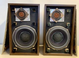 1975 The Smaller Advent Loudspeakers Re - foamed Woofers Good Cabs See Video Demo 2