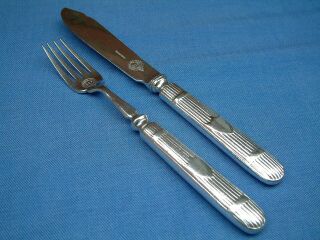 Ner North Eastern Railway Dining Car Silver Plated Fish Eaters