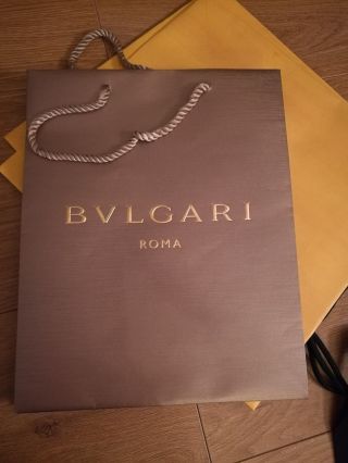 Paper Gift Bag Golg Bvlgari