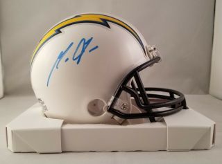 Melvin Gordon Autographed Signed Mini Helmet Los Angeles Chargers Jsa