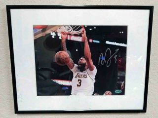 Anthony Davis Signed Los Angeles Lakers 8 X 10 Sports Action Photo -