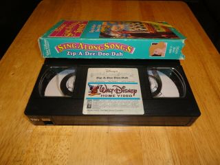 Disney ' s Sing Along Songs - Zip - A - Dee - Doo - Dah (VHS,  1986) Vintage Song of South 3