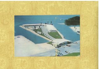 Fl Sugar Loaf 1950 - 60s Vintage Postcard Lodge 17 Miles From Key West Florida