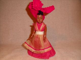 Vintage Collector Souvenir Black Girl Toy Doll From Orleans,  La Voodoo