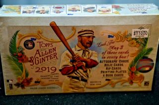 2019 Topps Allen & Ginter Baseball Factory Box 3 Hits