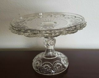 Vintage 9 " Round Cake Plate/stand
