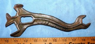Old Antique Vintage Pp Mast C338 Farm Implement Plow Wrench Tool Springfield Oh