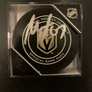 Max Pacioretty Signed Vegas Golden Knights Official Game Puck Nhl