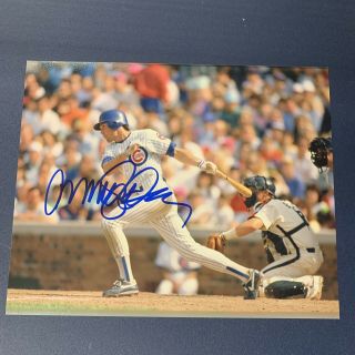 Ryne Sandberg Hand Signed 8x10 Photo Chicago Cubs Hall Of Famer Autographed