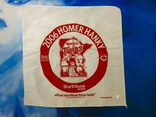 2006 Minnesota Twins Star Tribune Homer Hanky