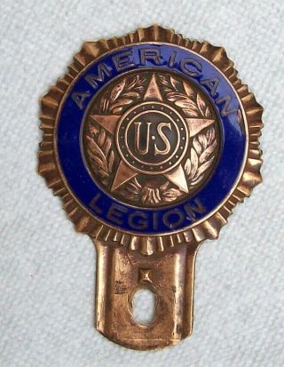 1919 American Legion Accessory License Plate Topper -