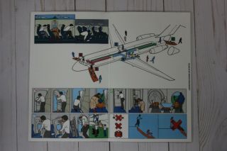 SAS DC - 9 - 21/41/51 Safety Card - 7c 2