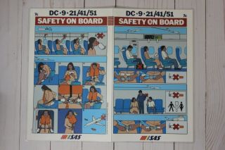 SAS DC - 9 - 21/41/51 Safety Card - 7c 3