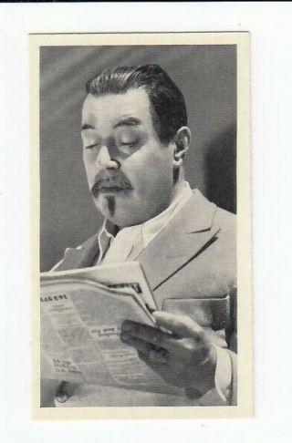 Vintage 1940 Movie Card Of Warner Oland As Charlie Chan
