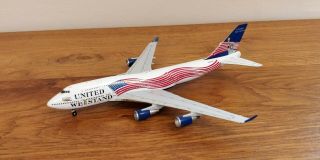 United We Stand Twin Towers 9/11 Boeing 747 - 400 Model 1:400 Scale Gemini Jets
