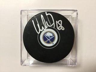 Victor Olofsson Signed Autographed Buffalo Sabres Hockey Puck A