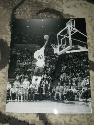 Michigan Wolverines Glen Rice Signed 8x10 Photo Basketball Autograph 1b