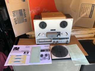 Teac X - 3 Stereo Tape Recorder Reel To Reel
