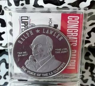 Ralph Lawler Commemorative Coin Los Angeles Clippers April 3,  2016