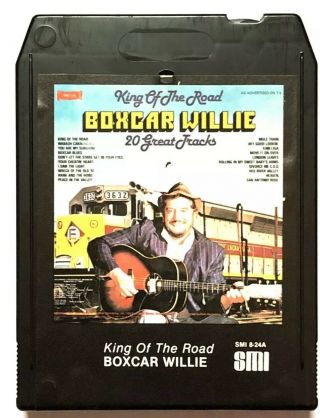 Vintage 8 - Track Boxcar Willie King Of The Road 20 Great Tracks 1980