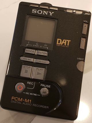 Sony Pcm - M1 Dat Digital Audio Recorder Black