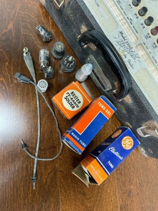Hickok 539B Tube Tester with some accessories.  Limited testing done. 3