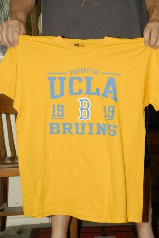 Ucla Bruins Est 1919 Yellow Blue T Shirt Russell Xl Pac 10 12 Los Angeles