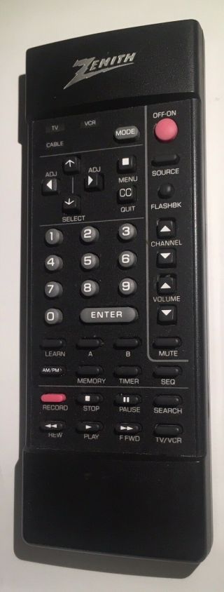 Vintage Zenith Remote Control 24 - 3218 For Tv & Vcr - Clean/nice
